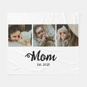Mama hat modernen fetten Schriftsatz Weiß 3 Foto Fleecedecke