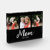 Mama hat modernes fettes Skript Schwarz 3 Foto ein (Links)