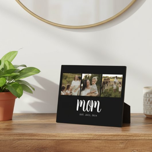 Mama hat modernes fettes Skript Schwarz 3 Foto ein Fotoplatte