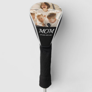 Mama hat modernes fettes Skript Schwarz 3 Foto ein Golf Headcover