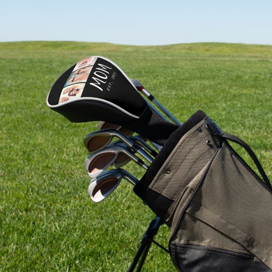 Mama hat modernes fettes Skript Schwarz 3 Foto ein Golf Headcover (In SItu)