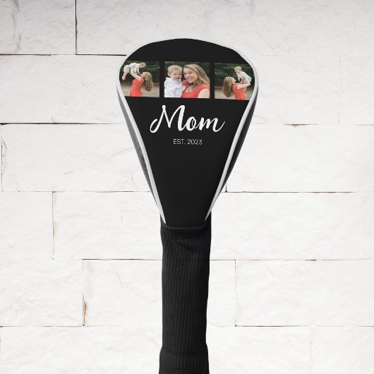 Mama hat modernes fettes Skript Schwarz 3 Foto ein Golf Headcover