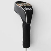 Mama hat modernes fettes Skript Schwarz 3 Foto ein Golf Headcover (angewinkelt)