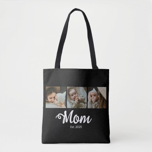 Mama hat modernes fettes Skript Schwarz 3 Foto ein Tasche (Vorderseite)
