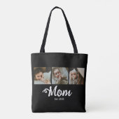 Mama hat modernes fettes Skript Schwarz 3 Foto ein Tasche (Rückseite)