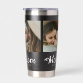 Mama hat modernes fettes Skript Schwarz 3 Foto ein Thermobecher (Rechts)