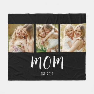 Mama hat modernes fettes Skript Schwarz 3 Foto Fleecedecke