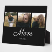 Mama hat modernes fettes Skript Schwarz 3 Foto Fotoplatte (Seite)
