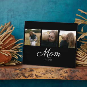 Mama hat modernes fettes Skript Schwarz 3 Foto Fotoplatte