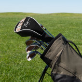 Mama hat modernes fettes Skript Schwarz 3 Foto Golf Headcover (In SItu)