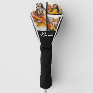 Mama hat modernes fettes Skript Schwarz 3 Foto Golf Headcover