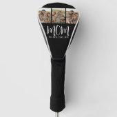 Mama hat modernes fettes Skript Schwarz 3 Foto Golf Headcover (Vorderseite)