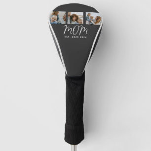 Mama hat modernes fettes Skript Schwarz 3 Foto Golf Headcover