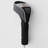 Mama hat modernes fettes Skript Schwarz 3 Foto Golf Headcover (angewinkelt)