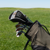 Mama hat modernes fettes Skript Schwarz 3 Foto Golf Headcover (In SItu)
