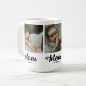 Mama hat modernes fettes Skript Weiß 3 Foto einger Kaffeetasse (Vorderseite Links)