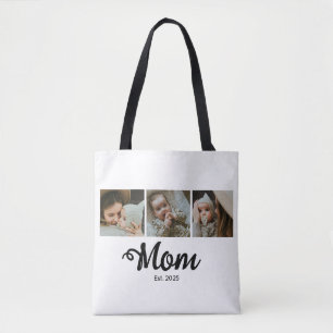 Mama hat modernes fettes Skript Weiß 3 Foto einger Tasche