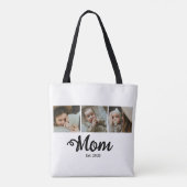 Mama hat modernes fettes Skript Weiß 3 Foto einger Tasche (Rückseite)