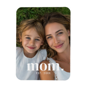 Mama hat modernes Minimalfoto eingerichtet Magnet