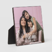 Mama hat modernes Schriftfoto eingerichtet Fotoplatte (Vorderseite)