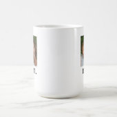 Mama hat modernes Schwarz 2 Foto eingerichtet  Kaffeetasse (Mittel)
