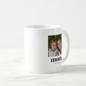 Mama hat modernes Schwarz 2 Foto eingerichtet  Kaffeetasse (VorderseiteRechts)