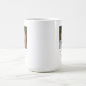 Mama hat modernes Schwarz 2 Foto eingerichtet Kaffeetasse (Mittel)