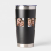 Mama hat modernes Schwarz 3 Foto eingerichtet Thermobecher (Links)