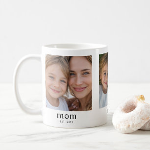Mama hat modernes schwarzes 3-Foto eingerichtet Kaffeetasse