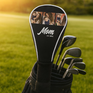 Mama hat modernes schwarzes Foto eingerichtet Golf Headcover