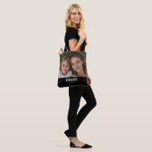 Mama hat modernes schwarzes Foto eingerichtet Tasche (Am Model)