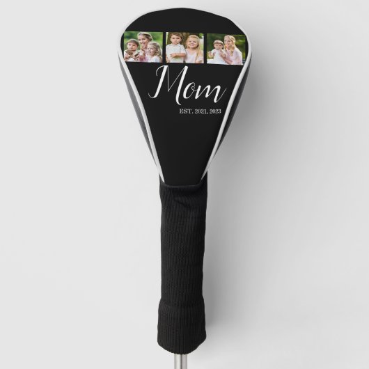 Mama hat modernes Skript 3 Foto eingerichtet  Golf Headcover (Vorderseite)