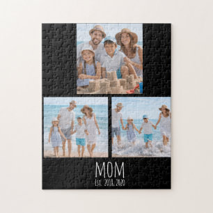 Mama hat modernes Skript 3 Foto eingerichtet Puzzle