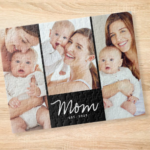 Mama hat modernes Skript 3 Foto eingerichtet Puzzle