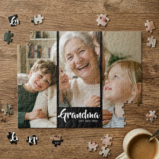 Mama hat modernes Skript 3 Foto eingerichtet Puzzle