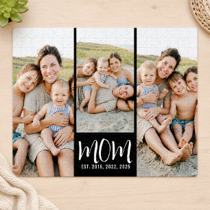 Mama hat modernes Skript 3 Foto eingerichtet Puzzle