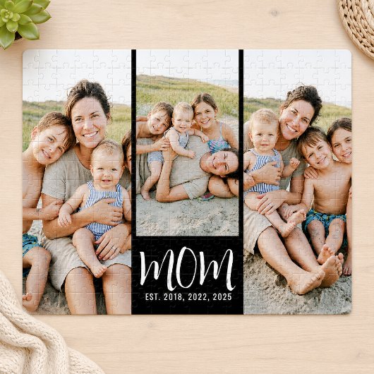 Mama hat modernes Skript 3 Foto eingerichtet Puzzle