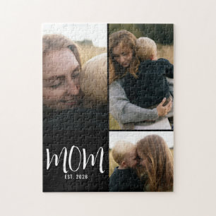 Mama hat modernes Skript 3 Foto eingerichtet Puzzle