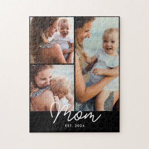 Mama hat modernes Skript 3 Foto eingerichtet Puzzle