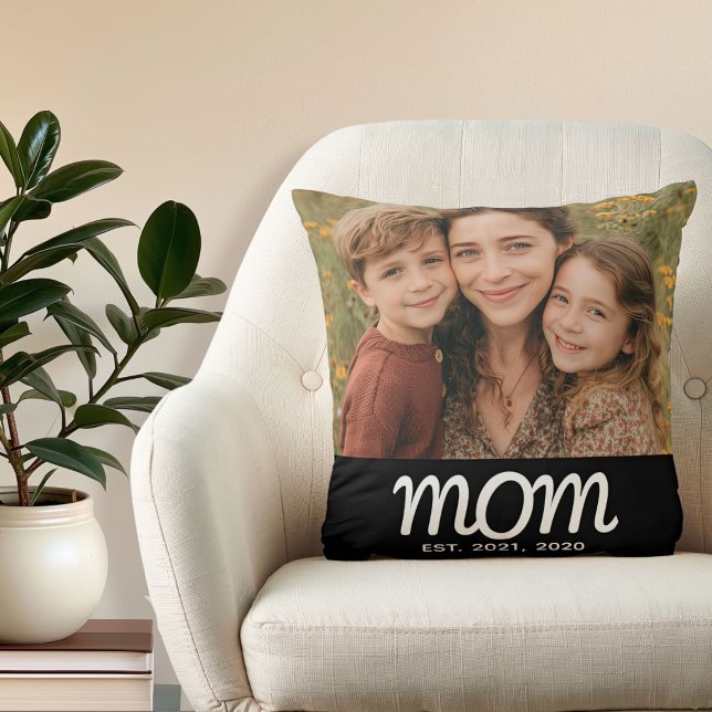 Mama hat modernes Skript-Foto eingerichtet Kissen (Von Creator hochgeladen)