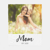 Mama hat modernes Skript-Foto erstellt Fleecedecke (Vorderseite)