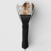 Mama hat modernes Skript-Foto erstellt Golf Headcover (Vorderseite)