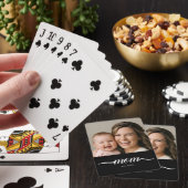 Mama hat modernes Skript-Foto individuell gestalte Spielkarten (In Situ)