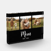 Mama hat modernes Skript Schwarz 3 eingerichtet Fotoblock (Links)