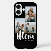 Mama hat modernes Skript Schwarz 3 Foto Case-Mate iPhone Hülle (Rückseite)