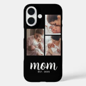 Mama hat modernes Skript Schwarz 3 Foto Case-Mate iPhone Hülle (Rückseite)