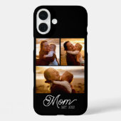 Mama hat modernes Skript Schwarz 3 Foto Case-Mate iPhone Hülle (Rückseite)