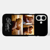 Mama hat modernes Skript Schwarz 3 Foto Case-Mate iPhone Hülle (Rückseite (Horizontal))
