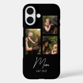 Mama hat modernes Skript Schwarz 3 Foto Case-Mate iPhone Hülle (Rückseite)