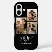 Mama hat modernes Skript Schwarz 3 Foto Case-Mate iPhone Hülle (Rückseite)